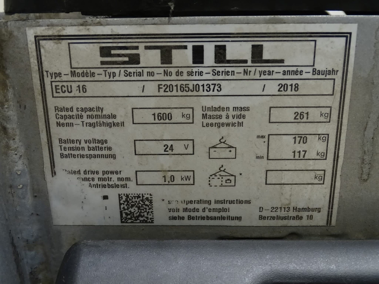 STILL ECU16 - شاحنة باليت: صورة 5 STILL ECU16 - شاحنة باليت: صورة 5