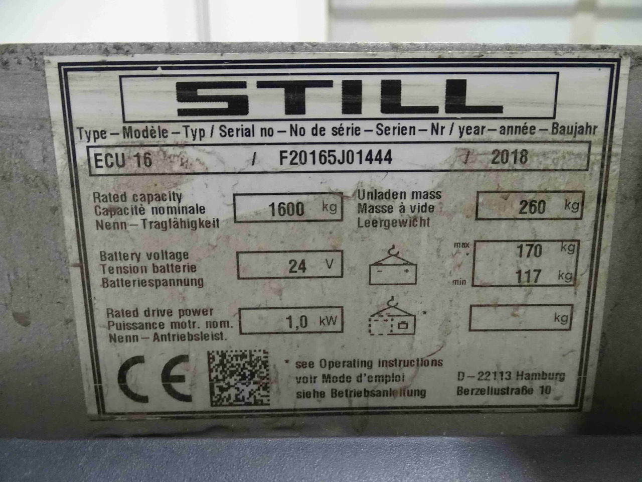 STILL ECU16 - شاحنة باليت: صورة 2 STILL ECU16 - شاحنة باليت: صورة 2