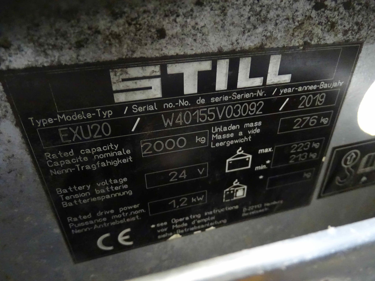 STILL EXU20 - شاحنة باليت: صورة 2 STILL EXU20 - شاحنة باليت: صورة 2