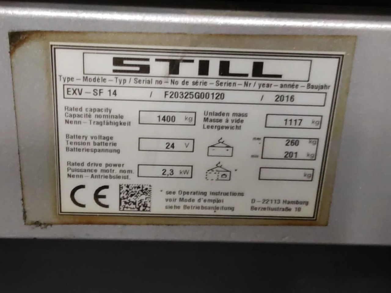 STILL EXV-SF14 - آلة التكديس: صورة 5 STILL EXV-SF14 - آلة التكديس: صورة 5