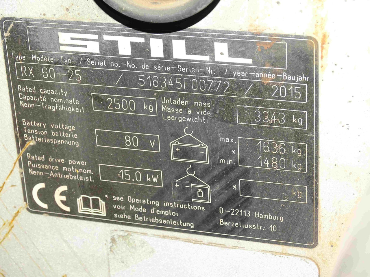STILL RX60-25 - رافعة شوكية كهربائية: صورة 3 STILL RX60-25 - رافعة شوكية كهربائية: صورة 3