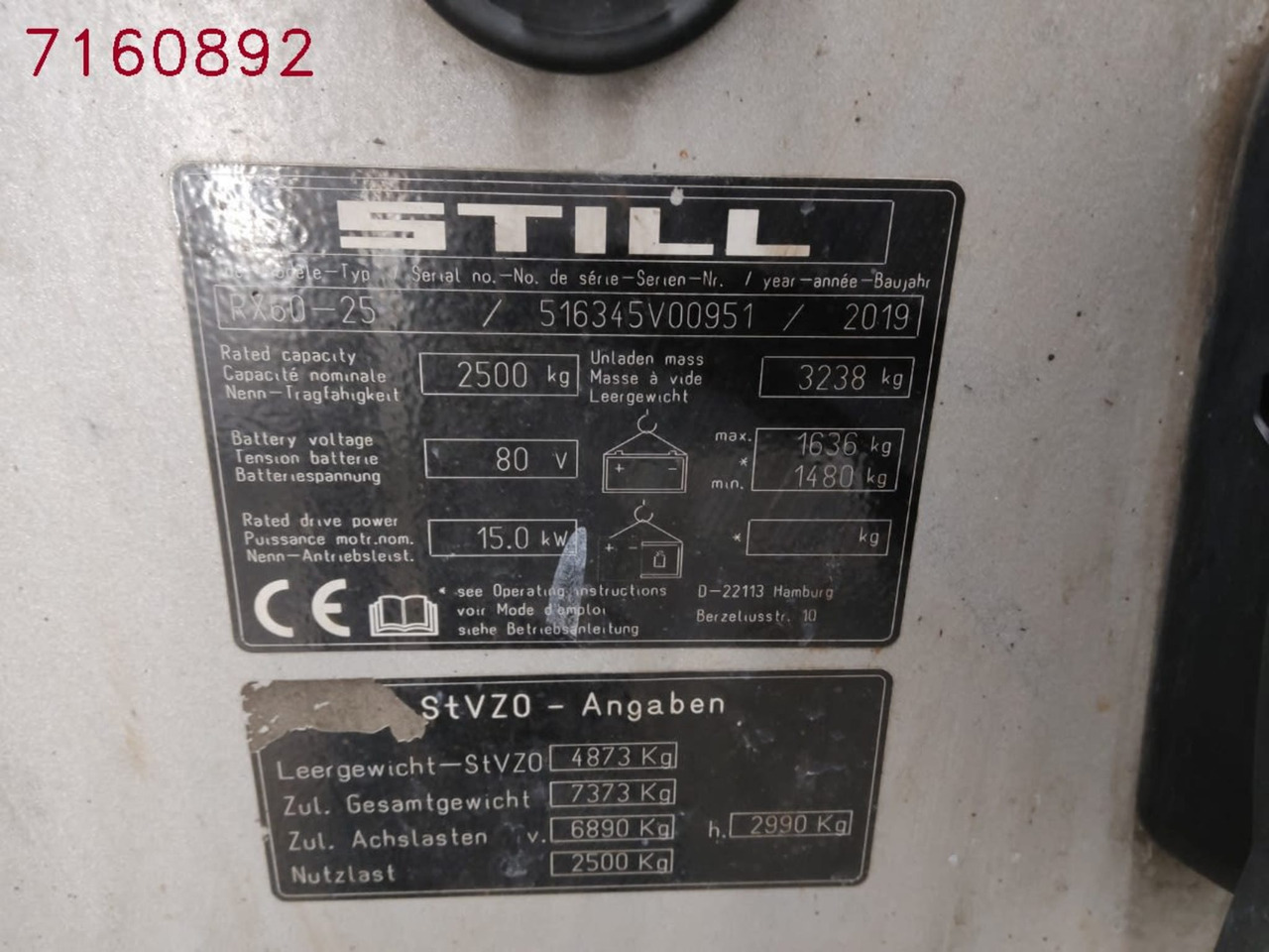 STILL RX60-25 - رافعة شوكية كهربائية: صورة 2 STILL RX60-25 - رافعة شوكية كهربائية: صورة 2