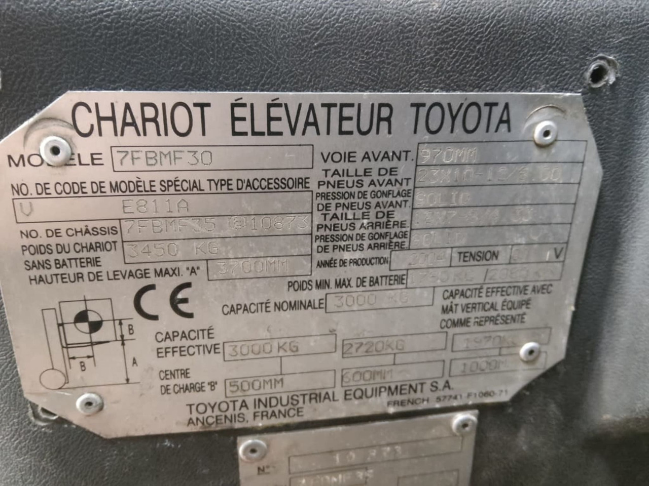 Toyota 7FBMF30 - رافعة شوكية كهربائية: صورة 2 Toyota 7FBMF30 - رافعة شوكية كهربائية: صورة 2