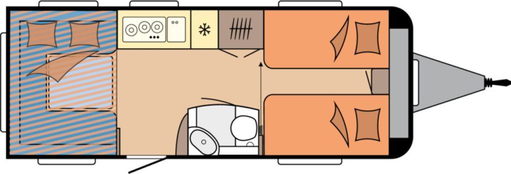 Hobby De Luxe 515 UHL 2000kg. Backofen, Dunsthaube + - كرفان سحب: صورة 2 Hobby De Luxe 515 UHL 2000kg. Backofen, Dunsthaube + - كرفان سحب: صورة 2