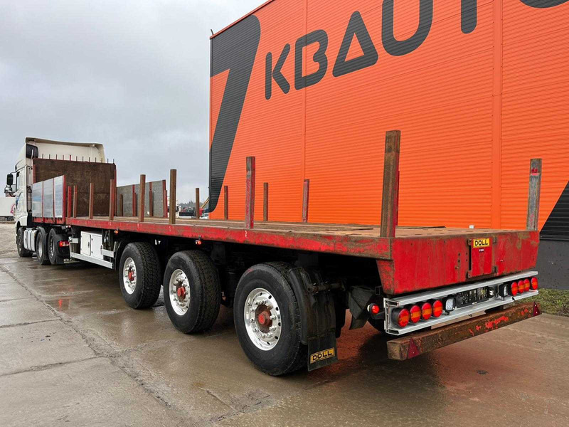 نصف مقطورة مسطحة Doll 93 H STEERED AXLES / PLATFORM L=13463 / EXTENDABLE: صورة 6