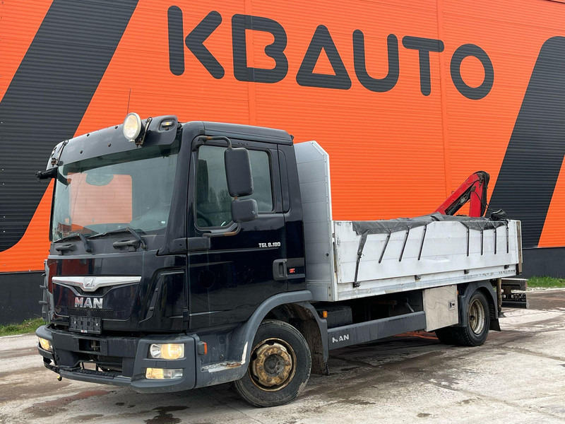 MAN TGL 8.180 4x2 CAB DAMAGE ! / Fassi F28 / PLATFORM L=4366 mm - شاحنات مسطحة, شاحنة كرين: صورة 2 MAN TGL 8.180 4x2 CAB DAMAGE ! / Fassi F28 / PLATFORM L=4366 mm - شاحنات مسطحة, شاحنة كرين: صورة 2