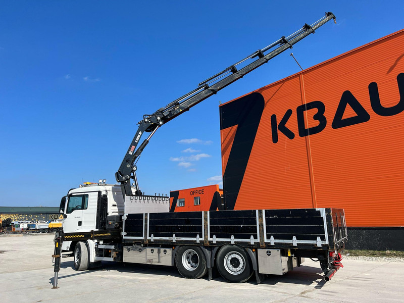 شاحنات مسطحة, شاحنة كرين MAN TGS 26.420 6x2*4 HIAB 302E-6 / PLATFORM L=6532 mm: صورة 9