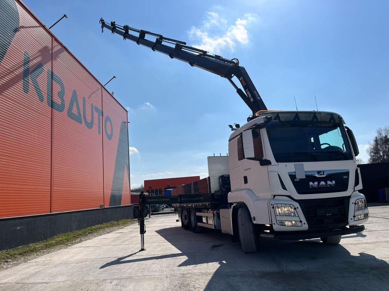شاحنات مسطحة, شاحنة كرين MAN TGS 26.420 6x2*4 HIAB 302E-6 / PLATFORM L=6532 mm: صورة 10