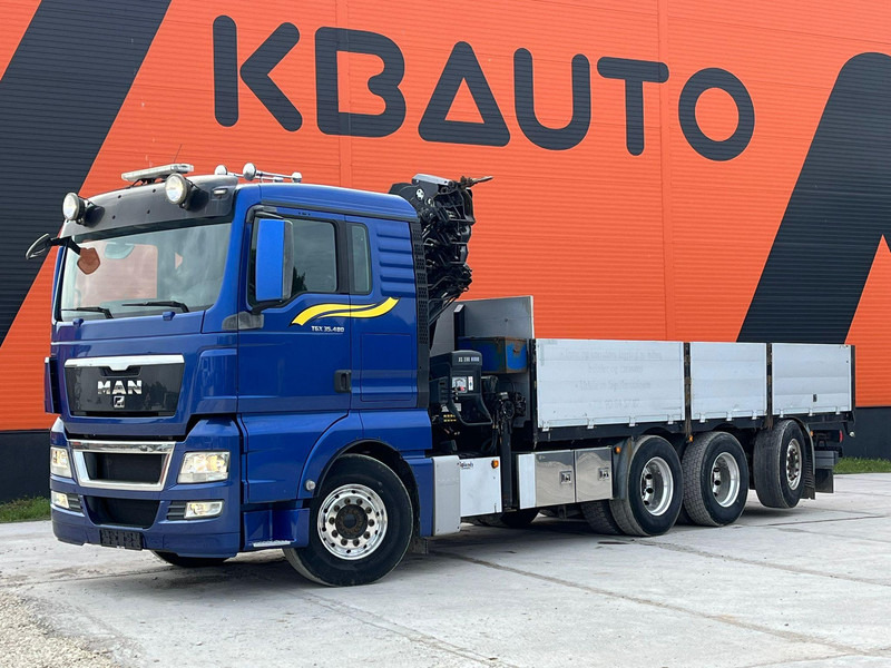 MAN TGX 35.480 8x4*4 HIAB 288E-7 / PLATFORM L=6397 mm - شاحنات مسطحة, شاحنة كرين: صورة 2 MAN TGX 35.480 8x4*4 HIAB 288E-7 / PLATFORM L=6397 mm - شاحنات مسطحة, شاحنة كرين: صورة 2