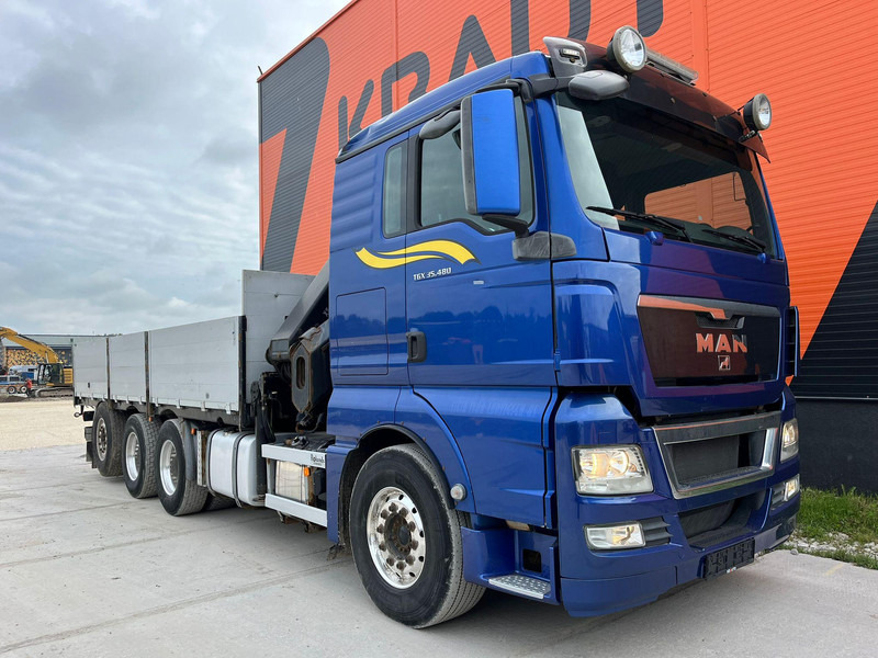 MAN TGX 35.480 8x4*4 HIAB 288E-7 / PLATFORM L=6397 mm - شاحنات مسطحة, شاحنة كرين: صورة 4 MAN TGX 35.480 8x4*4 HIAB 288E-7 / PLATFORM L=6397 mm - شاحنات مسطحة, شاحنة كرين: صورة 4