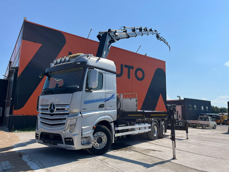 Mercedes-Benz Actros 2551 6x2 HIAB 377-6 HIPRO + JIB / Platform extendable L=6400 -- 7397mm - شاحنات مسطحة, شاحنة كرين: صورة 1 Mercedes-Benz Actros 2551 6x2 HIAB 377-6 HIPRO + JIB / Platform extendable L=6400 -- 7397mm - شاحنات مسطحة, شاحنة كرين: صورة 1