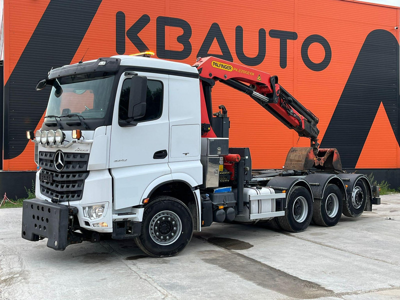 Mercedes-Benz Arocs 3242 8x4 PK22002 / RETARDER / SNOW PLOW EQUIPMENT / GRAPPLE - شاحنة ذات خطاف, شاحنة كرين: صورة 2 Mercedes-Benz Arocs 3242 8x4 PK22002 / RETARDER / SNOW PLOW EQUIPMENT / GRAPPLE - شاحنة ذات خطاف, شاحنة كرين: صورة 2