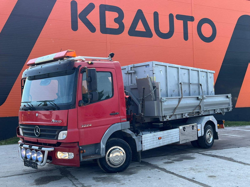 Mercedes-Benz Atego 1024 4x2 PK4100 + WINCH / HOOK LIFT L=3900 mm - شاحنة ذات خطاف, شاحنة كرين: صورة 2 Mercedes-Benz Atego 1024 4x2 PK4100 + WINCH / HOOK LIFT L=3900 mm - شاحنة ذات خطاف, شاحنة كرين: صورة 2