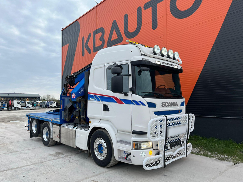 Scania G 490 6x2 HMF 5020 K6 + JIB / RETARDER - شاحنات مسطحة, شاحنة كرين: صورة 4 Scania G 490 6x2 HMF 5020 K6 + JIB / RETARDER - شاحنات مسطحة, شاحنة كرين: صورة 4