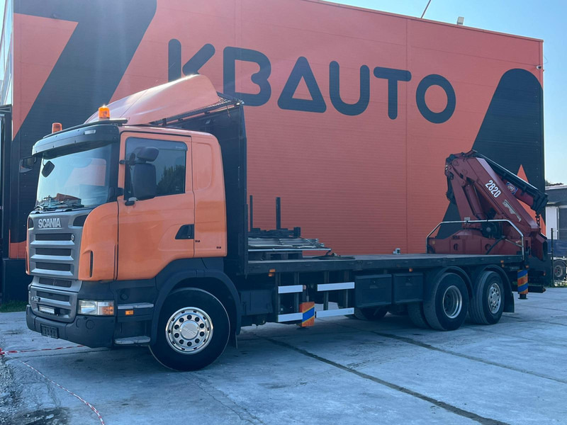 Scania R 340 6x2*4 HMF 2823-K6 + JIB / PLATFORM L=7293 mm - شاحنات مسطحة, شاحنة كرين: صورة 2 Scania R 340 6x2*4 HMF 2823-K6 + JIB / PLATFORM L=7293 mm - شاحنات مسطحة, شاحنة كرين: صورة 2