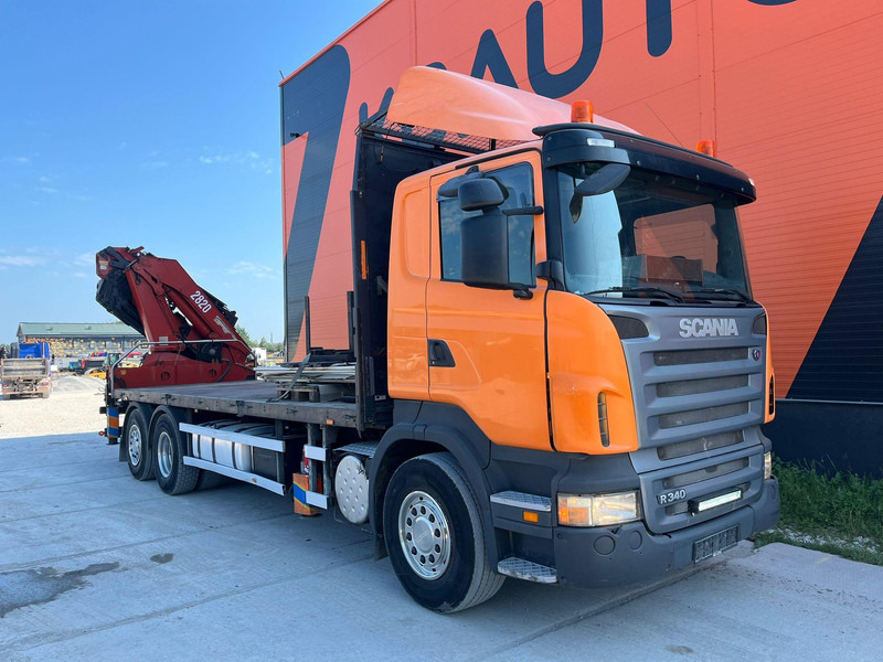 Scania R 340 6x2*4 HMF 2823-K6 + JIB / PLATFORM L=7293 mm - شاحنات مسطحة, شاحنة كرين: صورة 4 Scania R 340 6x2*4 HMF 2823-K6 + JIB / PLATFORM L=7293 mm - شاحنات مسطحة, شاحنة كرين: صورة 4