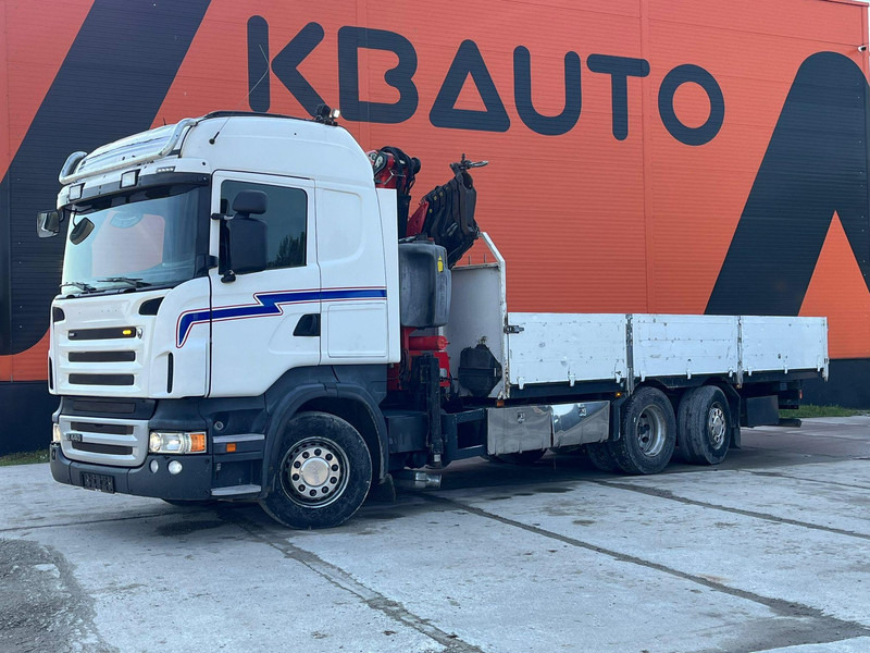 Scania R 440 6x2*4 FASSI F260XP / PLATFORM L=6760 mm - شاحنات مسطحة, شاحنة كرين: صورة 2 Scania R 440 6x2*4 FASSI F260XP / PLATFORM L=6760 mm - شاحنات مسطحة, شاحنة كرين: صورة 2