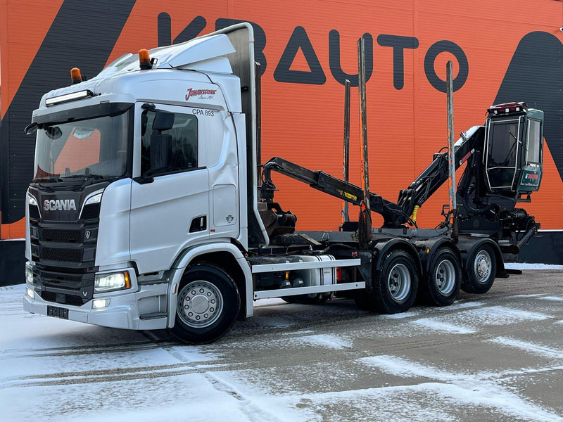 Scania R 520 8x4*4 RETARDER - شاحنة قطع الأشجار, شاحنة كرين: صورة 2 Scania R 520 8x4*4 RETARDER - شاحنة قطع الأشجار, شاحنة كرين: صورة 2
