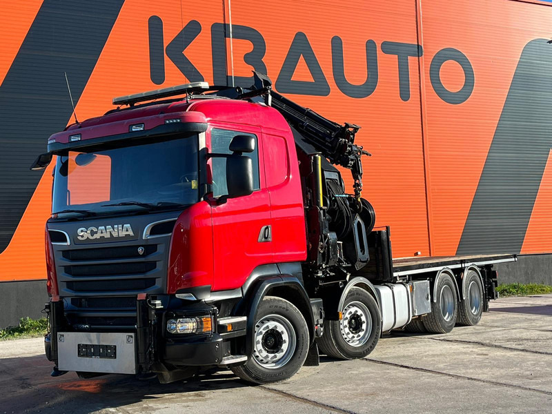 Scania R 520 8x4 COMBI / HIAB 1058E-8 + JIB / PLATFORM L=6269 mm - شاحنات مسطحة, شاحنة كرين: صورة 2 Scania R 520 8x4 COMBI / HIAB 1058E-8 + JIB / PLATFORM L=6269 mm - شاحنات مسطحة, شاحنة كرين: صورة 2