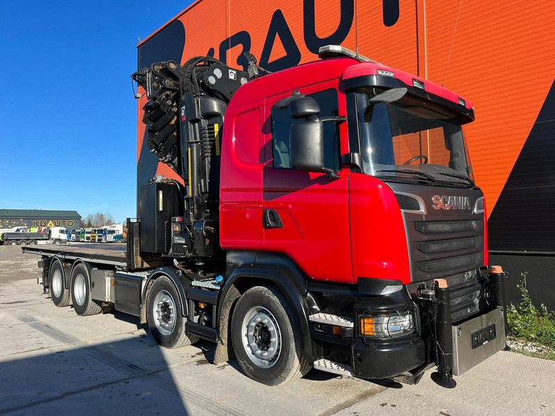 Scania R 520 8x4 COMBI / HIAB 1058E-8 + JIB / PLATFORM L=6269 mm - شاحنات مسطحة, شاحنة كرين: صورة 4 Scania R 520 8x4 COMBI / HIAB 1058E-8 + JIB / PLATFORM L=6269 mm - شاحنات مسطحة, شاحنة كرين: صورة 4