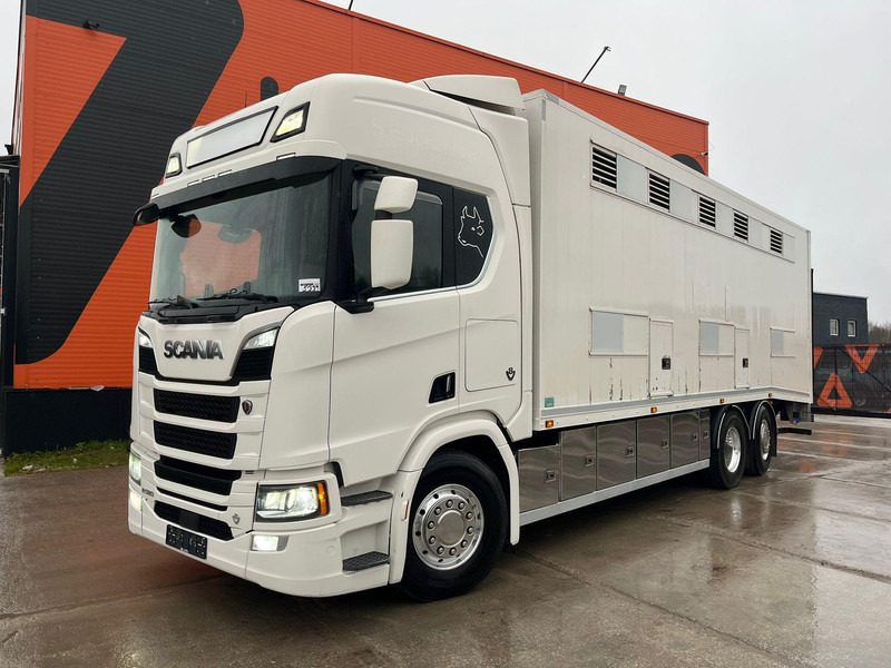 Scania R 580 6x2*4 RETARDER / BOX L=8168 mm - شاحنة نقل المواشي: صورة 2 Scania R 580 6x2*4 RETARDER / BOX L=8168 mm - شاحنة نقل المواشي: صورة 2