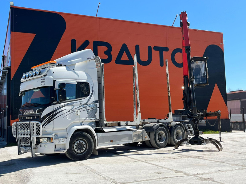 Scania R 580 6x4 EPSILON M12L97 / RETARDER - شاحنة قطع الأشجار, شاحنة كرين: صورة 1 Scania R 580 6x4 EPSILON M12L97 / RETARDER - شاحنة قطع الأشجار, شاحنة كرين: صورة 1