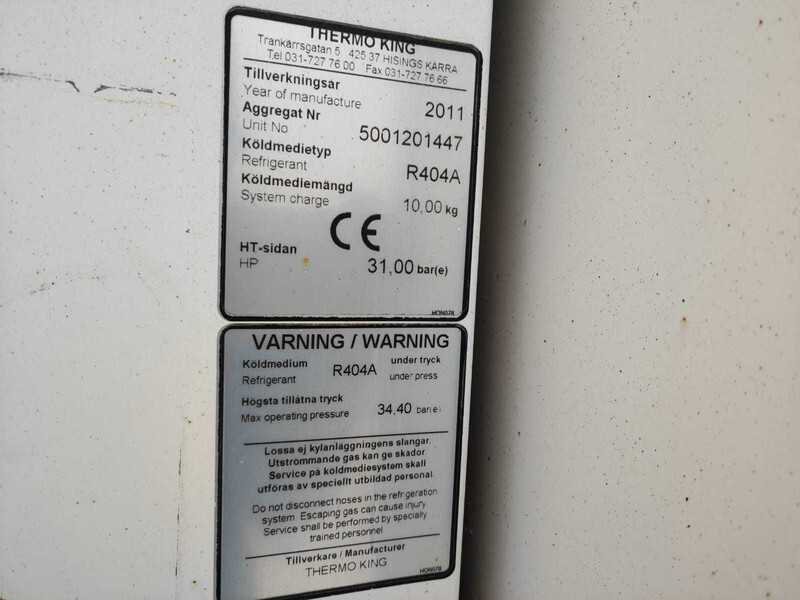 THERMO KING SLX SPECTRUM REFRIGERATION UNIT / KÜLMASEADE - مُبرِّد صندوق مغلق: صورة 4 THERMO KING SLX SPECTRUM REFRIGERATION UNIT / KÜLMASEADE - مُبرِّد صندوق مغلق: صورة 4