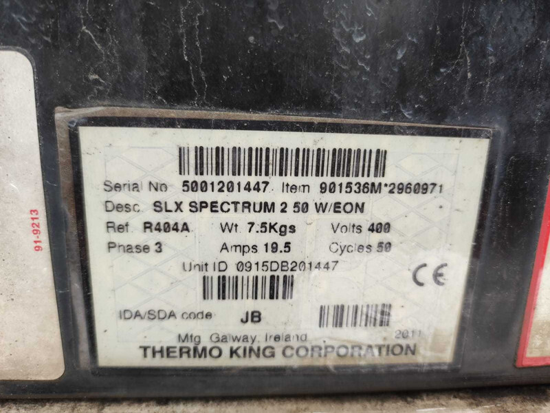 THERMO KING SLX SPECTRUM REFRIGERATION UNIT / KÜLMASEADE - مُبرِّد صندوق مغلق: صورة 3 THERMO KING SLX SPECTRUM REFRIGERATION UNIT / KÜLMASEADE - مُبرِّد صندوق مغلق: صورة 3