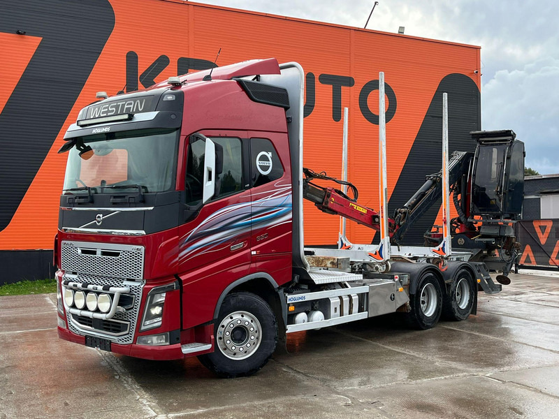 Volvo FH 16 650 6x4 Jonsered J1088ST. 96 - شاحنة قطع الأشجار, شاحنة كرين: صورة 1 Volvo FH 16 650 6x4 Jonsered J1088ST. 96 - شاحنة قطع الأشجار, شاحنة كرين: صورة 1