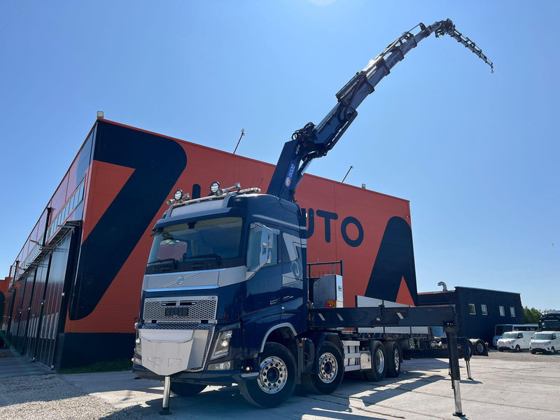 Volvo FH 16 650 8x2*6 HMF 6020K-RC + JIB / PLATFORM L=6344 mm - شاحنات مسطحة, شاحنة كرين: صورة 1 Volvo FH 16 650 8x2*6 HMF 6020K-RC + JIB / PLATFORM L=6344 mm - شاحنات مسطحة, شاحنة كرين: صورة 1