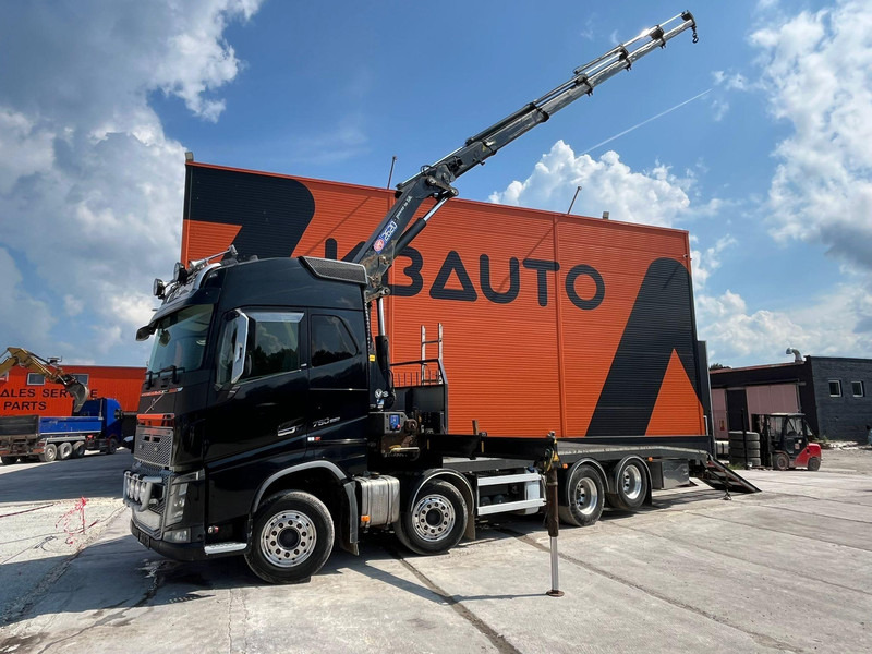 Volvo FH 16 750 8x4 HMF2620K-5 / WINCH / PLATFORM L=7100 mm - شاحنات مسطحة, شاحنة كرين: صورة 1 Volvo FH 16 750 8x4 HMF2620K-5 / WINCH / PLATFORM L=7100 mm - شاحنات مسطحة, شاحنة كرين: صورة 1