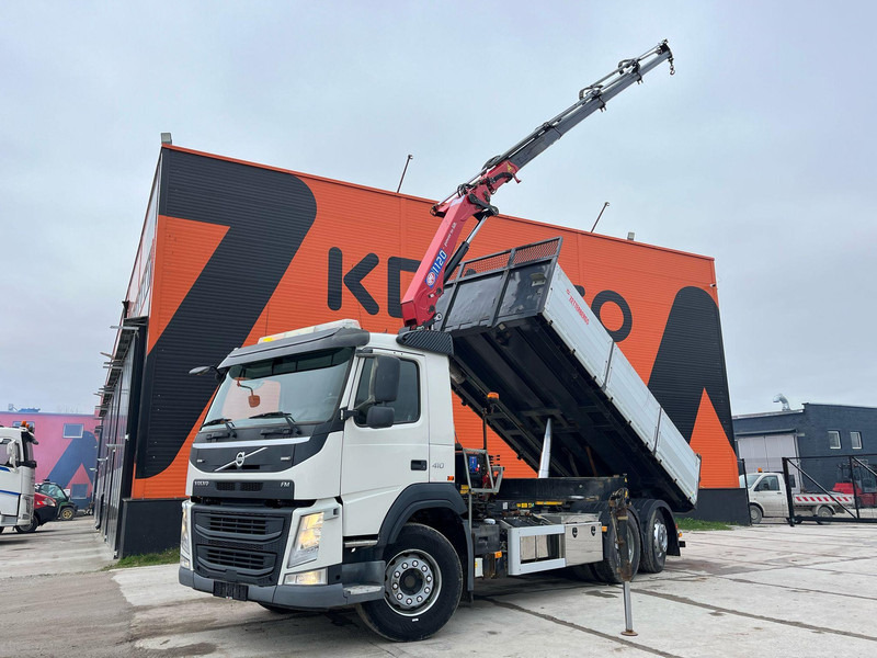 Volvo FM 410 6x2*4 HMF 1120-K4 / TIPPER BOX L=5573 mm - شاحنة قلاب, شاحنة كرين: صورة 1 Volvo FM 410 6x2*4 HMF 1120-K4 / TIPPER BOX L=5573 mm - شاحنة قلاب, شاحنة كرين: صورة 1
