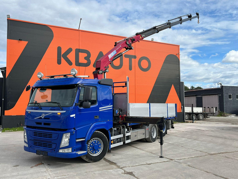 Volvo FM 450 6x4*4 HYDRODRIVE HMF 1820-K5 / 1267 PTO HOURS / PLATFORM L=6240-7240 mm EXTENDABLE - شاحنات مسطحة, شاحنة كرين: صورة 1 Volvo FM 450 6x4*4 HYDRODRIVE HMF 1820-K5 / 1267 PTO HOURS / PLATFORM L=6240-7240 mm EXTENDABLE - شاحنات مسطحة, شاحنة كرين: صورة 1