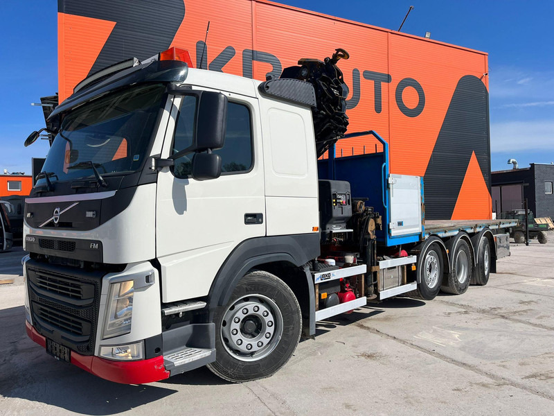 Volvo FM 460 8x2*6 HIAB 302E-6 / PLATFORM L=6721 mm - شاحنات مسطحة, شاحنة كرين: صورة 2 Volvo FM 460 8x2*6 HIAB 302E-6 / PLATFORM L=6721 mm - شاحنات مسطحة, شاحنة كرين: صورة 2