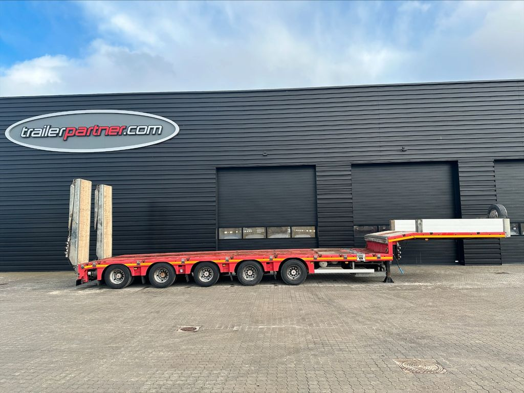 Faymonville Maxtrailer MAX 100 5 achs tieflader - عربة منخفضة مسطحة نصف مقطورة: صورة 1 Faymonville Maxtrailer MAX 100 5 achs tieflader - عربة منخفضة مسطحة نصف مقطورة: صورة 1