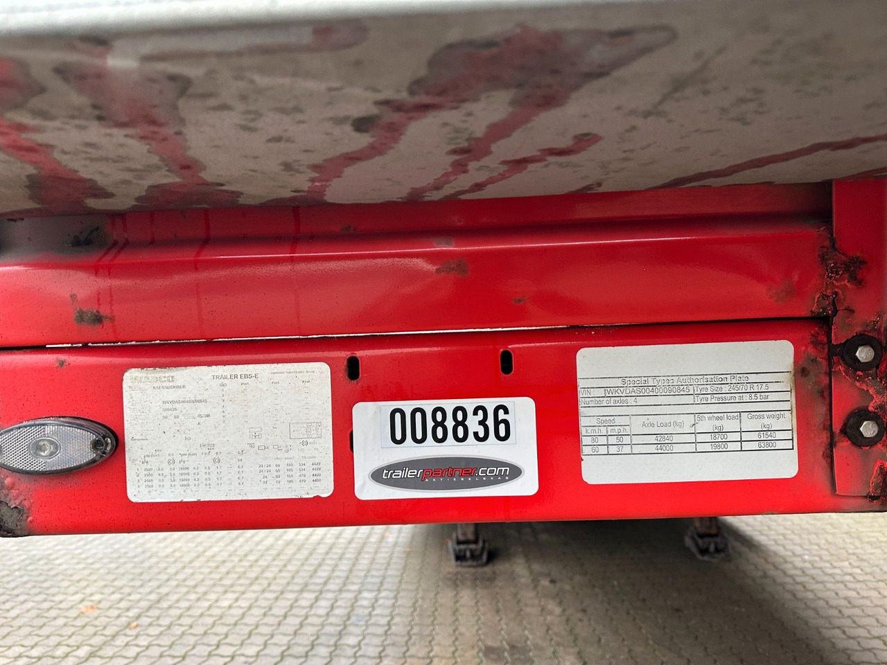 عربة منخفضة مسطحة نصف مقطورة Kässbohrer 4 achs tieflader / ausziehbar: صورة 8 عربة منخفضة مسطحة نصف مقطورة Kässbohrer 4 achs tieflader / ausziehbar: صورة 8