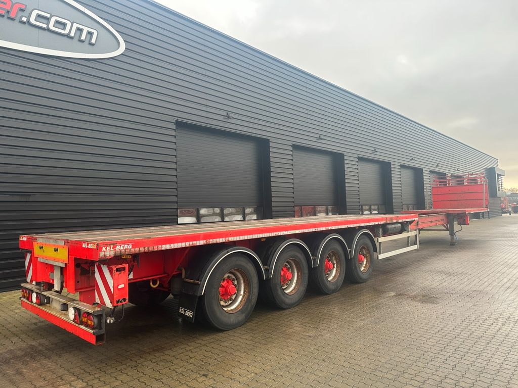 Kel-Berg 4 achs teletrailer / ausziehbar Kel-Berg 4 achs teletrailer / ausziehbar - عربة منخفضة مسطحة نصف مقطورة: صورة 4 Kel-Berg 4 achs teletrailer / ausziehbar Kel-Berg 4 achs teletrailer / ausziehbar - عربة منخفضة مسطحة نصف مقطورة: صورة 4