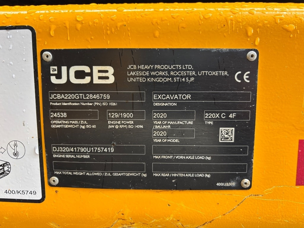 حفار زحاف JCB 220 X C - 220 XL - 220XL - 2.9 mtr wide only: صورة 22