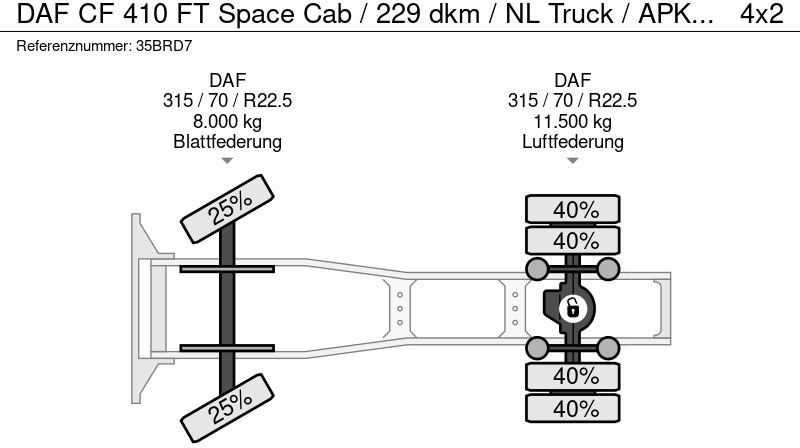 DAF CF 410 FT Space Cab / 229 dkm / NL Truck / APK TUV 01-26 DAF CF 410 FT Space Cab / 229 dkm / NL Truck / APK TUV 01-26: صورة 19 DAF CF 410 FT Space Cab / 229 dkm / NL Truck / APK TUV 01-26 DAF CF 410 FT Space Cab / 229 dkm / NL Truck / APK TUV 01-26: صورة 19