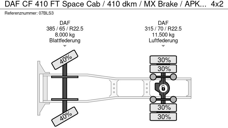 DAF CF 410 FT Space Cab / 410 dkm / MX Brake / APK TUV 04-26 DAF CF 410 FT Space Cab / 410 dkm / MX Brake / APK TUV 04-26: صورة 20