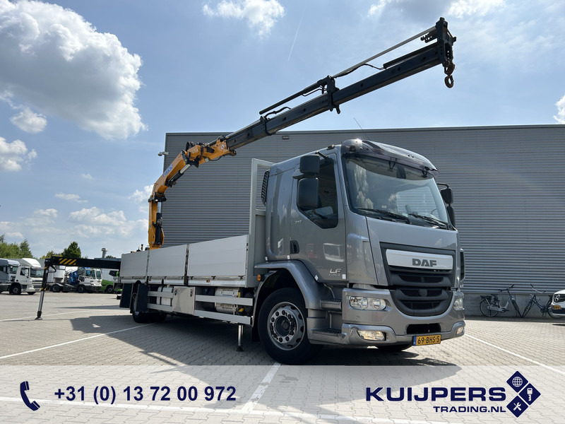 DAF LF 310 FA / Effer 175.2/3s Crane / 728 dkm / Flat Bed / APK TUV 10-25 - شاحنة كرين: صورة 1 DAF LF 310 FA / Effer 175.2/3s Crane / 728 dkm / Flat Bed / APK TUV 10-25 - شاحنة كرين: صورة 1