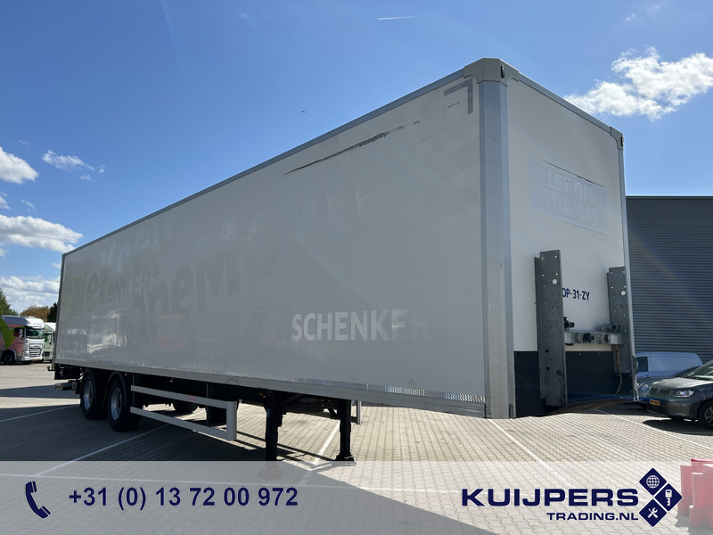 Groenewegen DRO-14-18 B / Box / Laadklep / Stuuras / APK 08-26 - نصف مقطورة صندوق مغلق: صورة 1 Groenewegen DRO-14-18 B / Box / Laadklep / Stuuras / APK 08-26 - نصف مقطورة صندوق مغلق: صورة 1