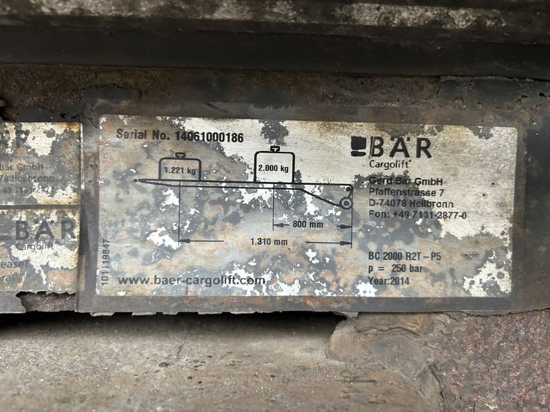 نصف مقطورة صندوق مغلق Krone Dry Liner / Box / Loadlift 2000 kg / APK TUV 04-26: صورة 6