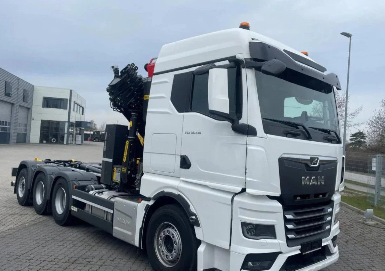 MAN TGS 35.510 8×4 Tridem kranväxlare Palfinger - شاحنة ذات خطاف, شاحنة كرين: صورة 2 MAN TGS 35.510 8×4 Tridem kranväxlare Palfinger - شاحنة ذات خطاف, شاحنة كرين: صورة 2