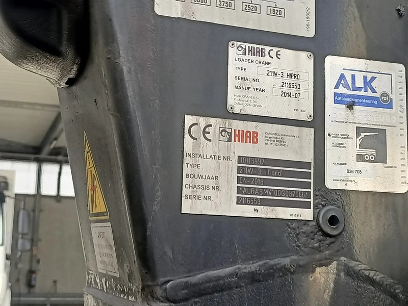 شاحنة DAF CF 290 CF290 FAN met boven laadkraan Hiab XS211W Hipro: صورة 6