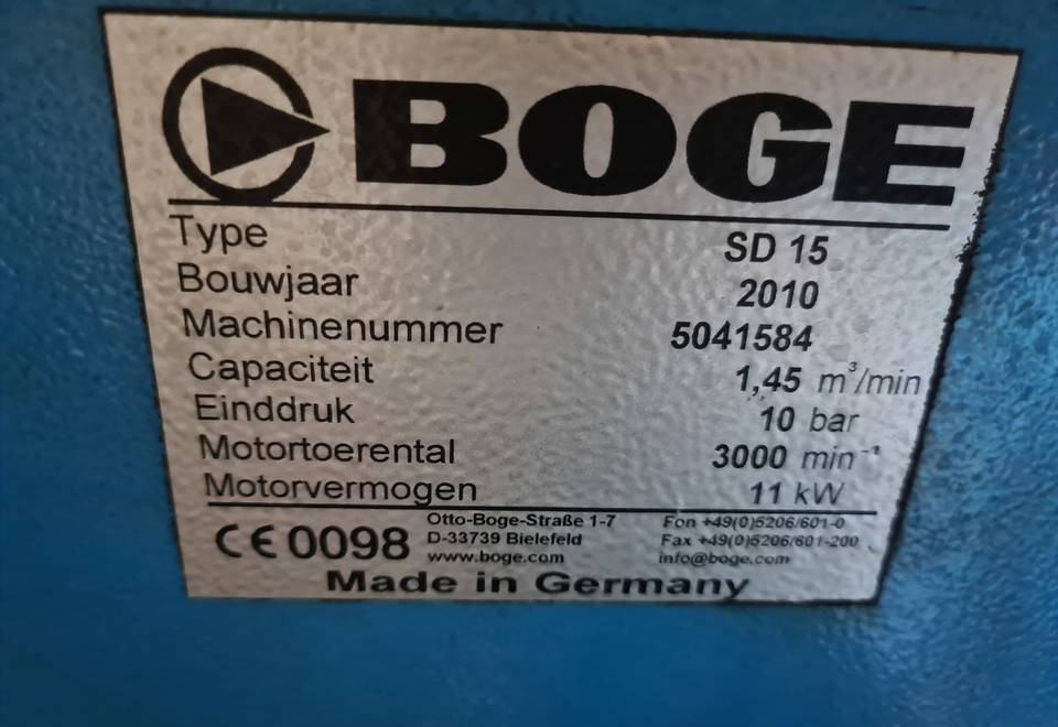 Kompresor śrubowy Boge SD 15, 11 kw - الضاغط: صورة 5 Kompresor śrubowy Boge SD 15, 11 kw - الضاغط: صورة 5