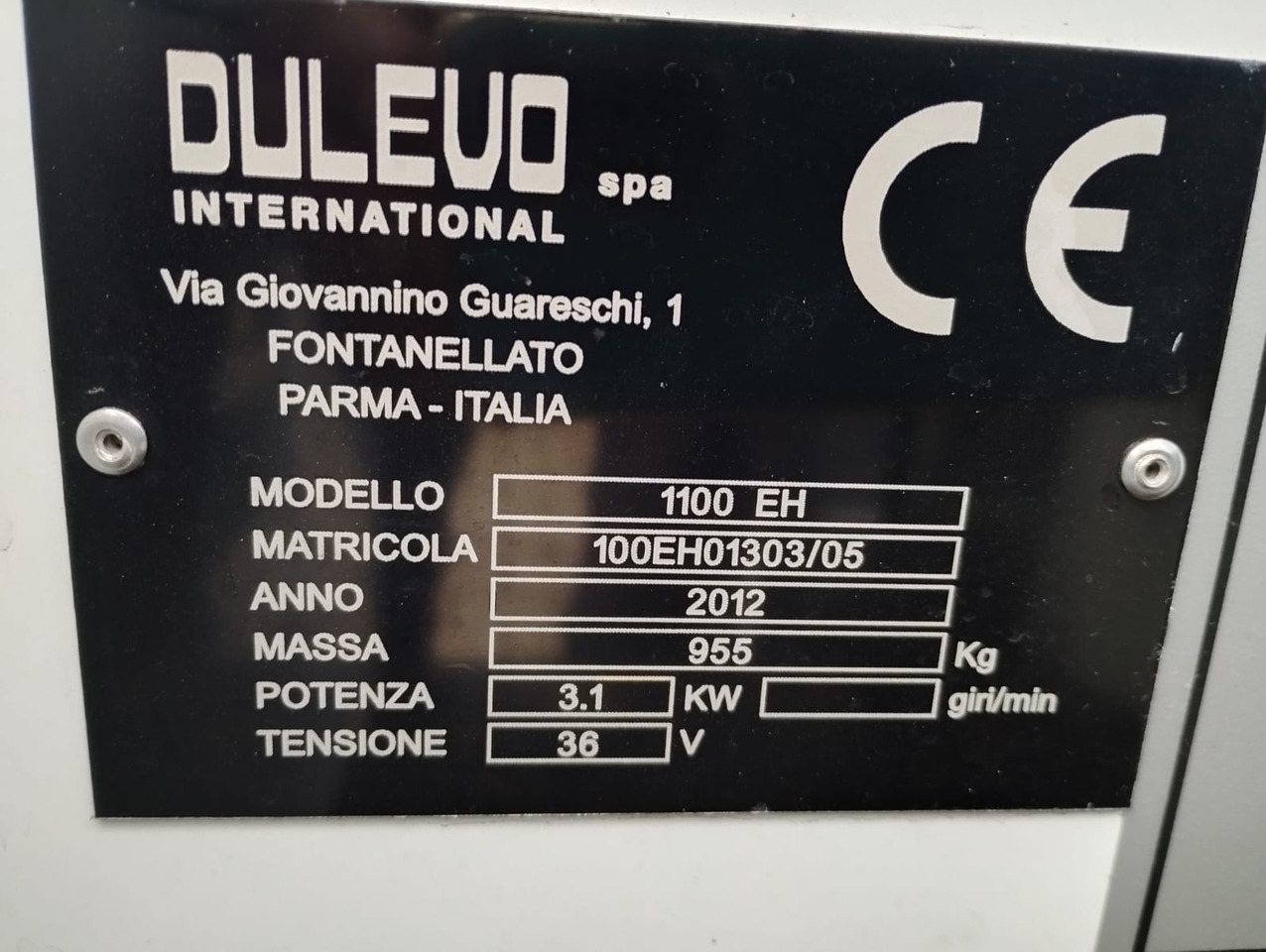 DULEVO 1100 EH - كناسة المناطق الصناعية: صورة 2 DULEVO 1100 EH - كناسة المناطق الصناعية: صورة 2