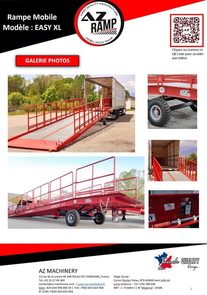 AZ RAMP-EASY XL-20 . Mobil Loading Ramp WIDE With Level Off, 20 t Capacity - منحدر تحميل: صورة 3 AZ RAMP-EASY XL-20 . Mobil Loading Ramp WIDE With Level Off, 20 t Capacity - منحدر تحميل: صورة 3