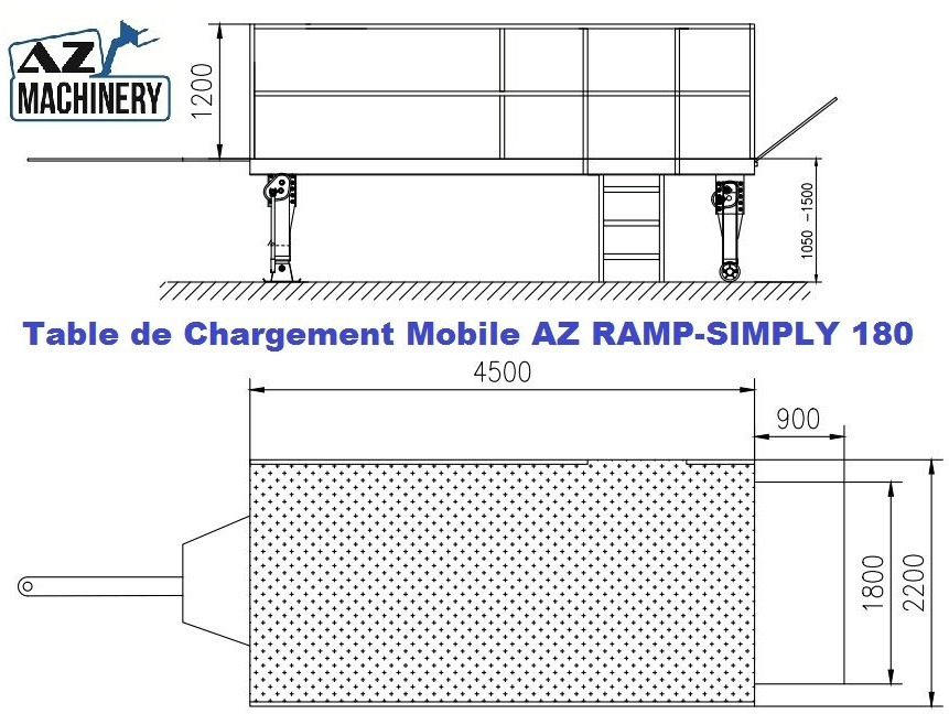 Mobil Loading Table AZ RAMP-SIMPLY 180 -10 T Capacity - منحدر تحميل: صورة 5 Mobil Loading Table AZ RAMP-SIMPLY 180 -10 T Capacity - منحدر تحميل: صورة 5