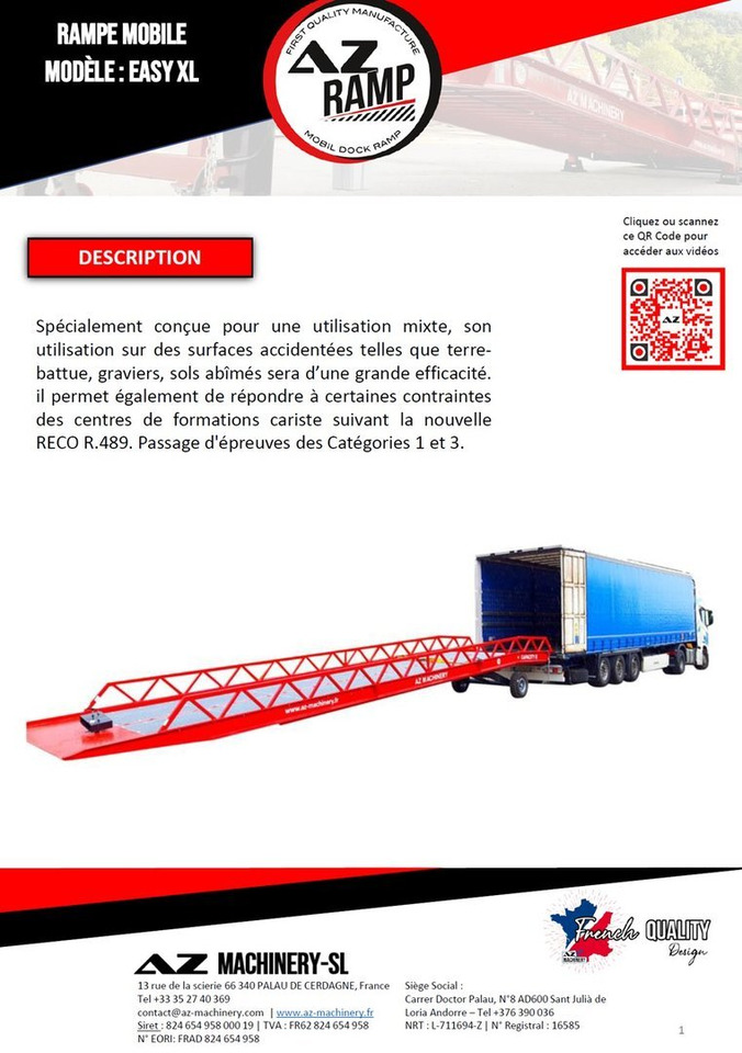 **RENTAL 12-24-36 Month** AZ RAMP-EASY XL-8 . Mobil Loading Ramp - منحدر تحميل: صورة 3 **RENTAL 12-24-36 Month** AZ RAMP-EASY XL-8 . Mobil Loading Ramp - منحدر تحميل: صورة 3
